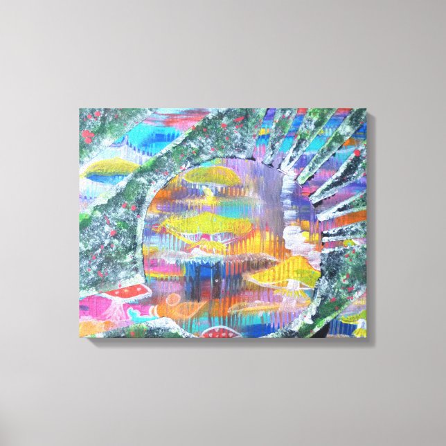 Impressão Em Tela Porta na Terra Mushroom (Frente)