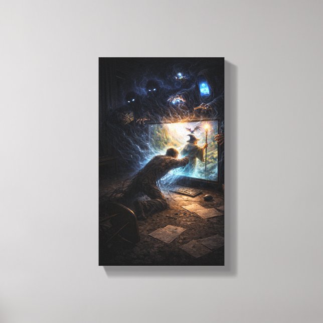 Impressão Em Tela Portal de Escape (Frente)