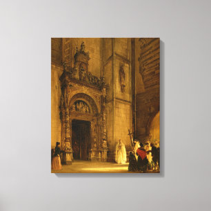 Impressão Em Tela Portal lateral da catedral de Como, 1850