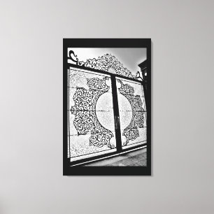 Impressão Em Tela Portão Gasto