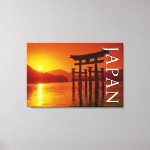 Impressão Em Tela Portão O-Torii, Santuário Itsukushima Miyajima,