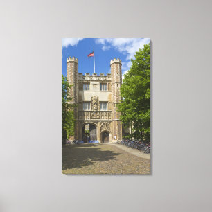 Impressão Em Tela Portaria para Trinity College e filas de bicicleta