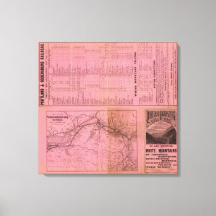 Impressão Em Tela Portland e estrada de ferro e conexões de