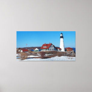 Impressão Em Tela Portland Head Lighthouse Pano