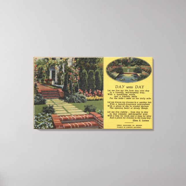 Impressão Em Tela Portland, Oregon - Rosa Festival Queens Court (Frente)