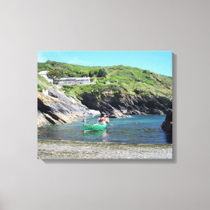 Impressão Em Tela Portloe Cornwall Inglaterra, bonito Fisheries Cove