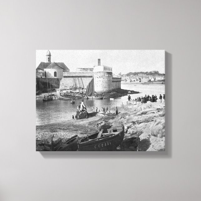 Impressão Em Tela Porto, Concarneau (Frente)