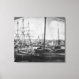 Impressão Em Tela Porto da baleação, New Bedford