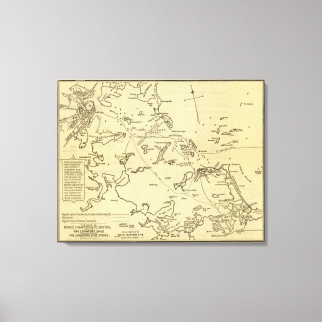 Impressão Em Tela Porto de Boston 2 (Frente)