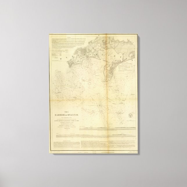 Impressão Em Tela Porto de Hyannis (Frente)