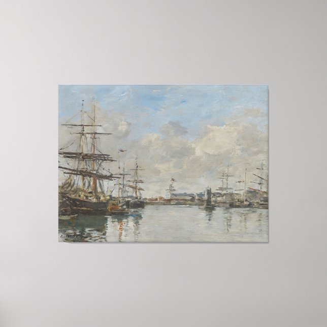 Impressão Em Tela Porto do Havre (cerca de 1885-1890) (Frente)