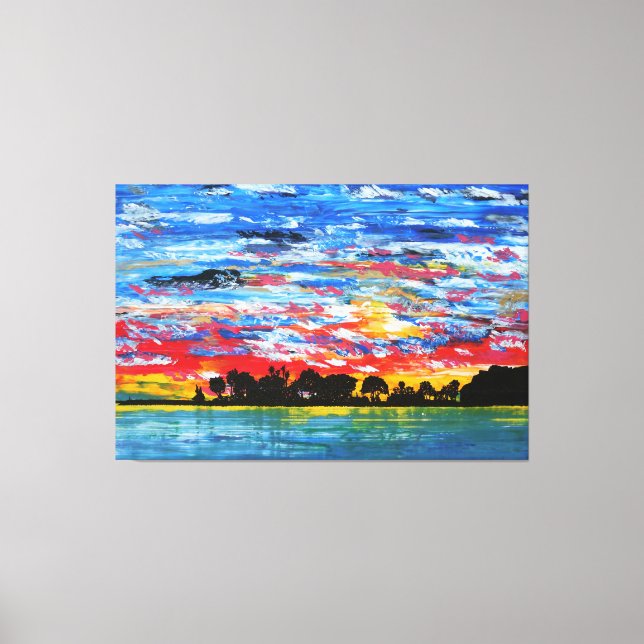 Impressão Em Tela Porto Patriótico (Frente)