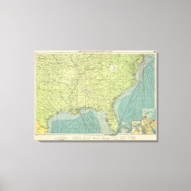 Impressão Em Tela Portos do Atlântico Sul (Frente)