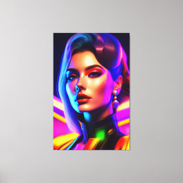 Impressão Em Tela Portrait de Beauté