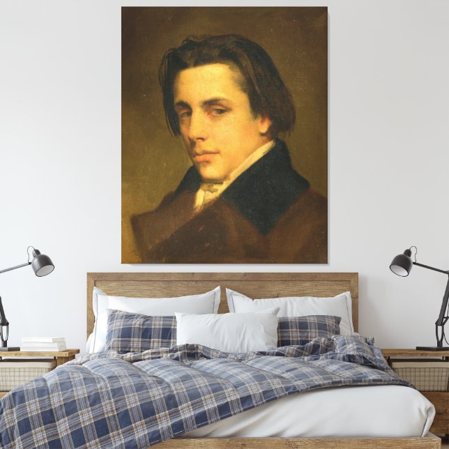 Impressão Em Tela Portrait Of A Man (Insitu(Quarto))