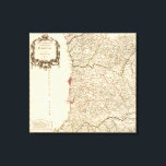 Impressão Em Tela Portugal 2<br><div class="desc">Portugal septentrionale. Por Robert de Vaugondy,  Gilles,  1688-1766 ; Robert de Vaugondy,  Didier,  1723-1786 (175). Publicado por "Paris: Les Auteurs; Boudet".</div>