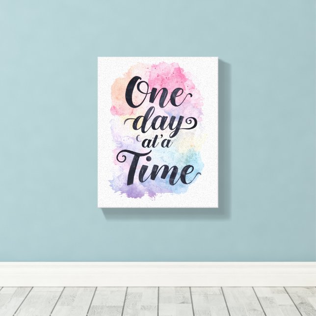 Impressão Em Tela Positive Sobriety and Recovery Saying (Insitu(piso de madeira))