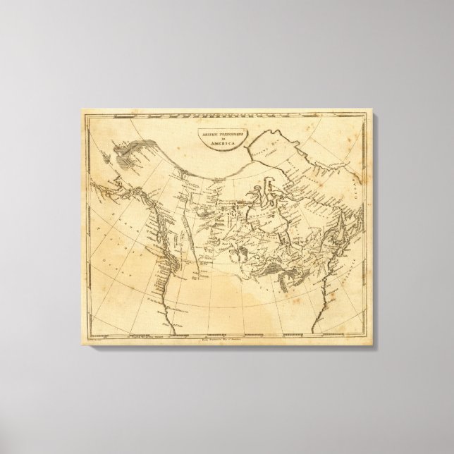 Impressão Em Tela Posse Britânica na América (Frente)