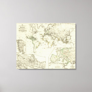 Impressão Em Tela Possessões dos espanhóis