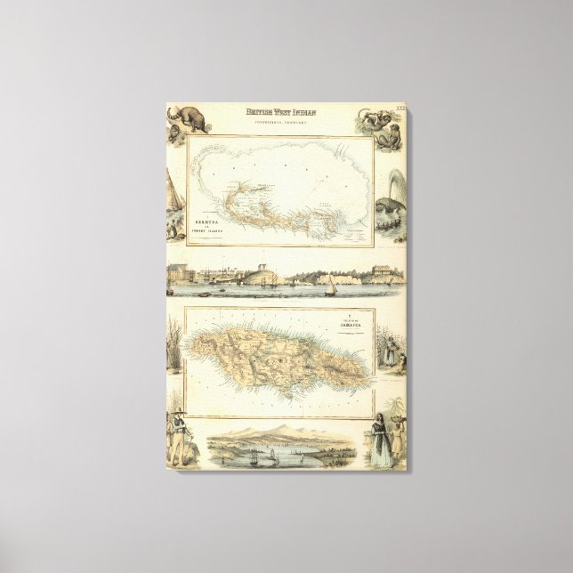 Impressão Em Tela Possíveis na Índia Ocidental Britânica (Frente)