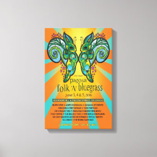 Impressão Em Tela Poster 2016 popular do Bluegrass de N de Pagosa '