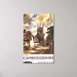 Impressão Em Tela Poster britânico das estradas de ferro da opiniã