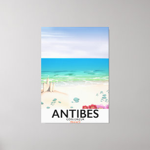 Impressão Em Tela Poster da praia de Antibes France