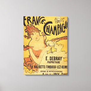 Impressão Em Tela Poster da propaganda de E. Deb Ray Champagne