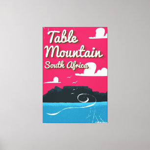 Impressão Em Tela Poster da Viagens vintage da África do Sul da mes