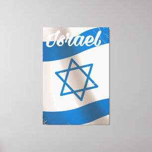 Impressão Em Tela Poster da viagens vintage Nacional de Bandeira de 