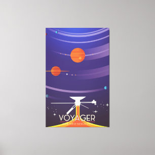 Impressão Em Tela Poster da Voyager Grand Tour Science