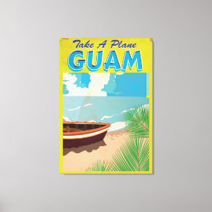 Impressão Em Tela Poster das viagens vintage de Guam