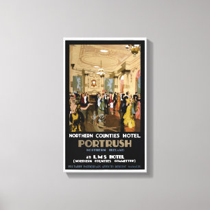 Impressão Em Tela Poster das viagens vintage de Irlanda do Norte