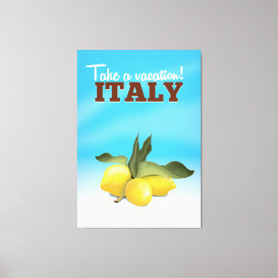 Impressão Em Tela Poster das viagens vintage de Italia