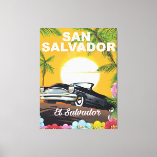 Impressão Em Tela Poster das viagens vintage de San Salvador