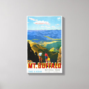 Impressão Em Tela Poster das viagens vintage do búfalo de Austráli