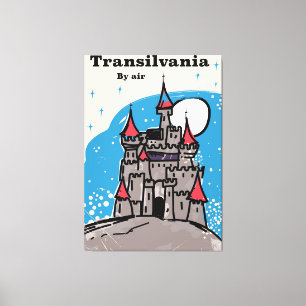 Impressão Em Tela Poster das viagens vintage do castelo da