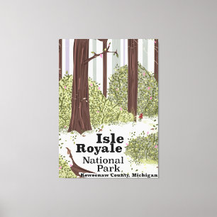 Impressão Em Tela Poster das viagens vintage do parque nacional de