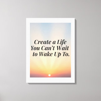 Impressão Em Tela Poster de aspas suntuárias inspiradoras -"Criar um