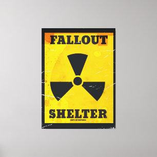 Impressão Em Tela Poster de aviso de instalação do abrigo