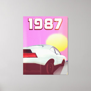Impressão Em Tela poster de carro esportivo de 1987