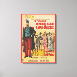 Impressão Em Tela Poster de Circo De Multidões Admirando Um Soldado