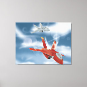 Impressão Em Tela Poster de Combate de Jato da União Soviética
