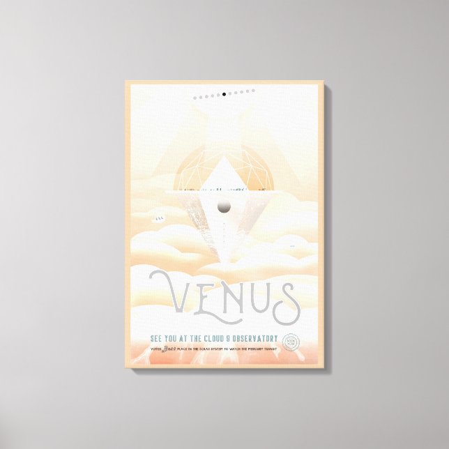 Impressão Em Tela Poster De Espaço Retroativo No Sistema Solar (Frente)