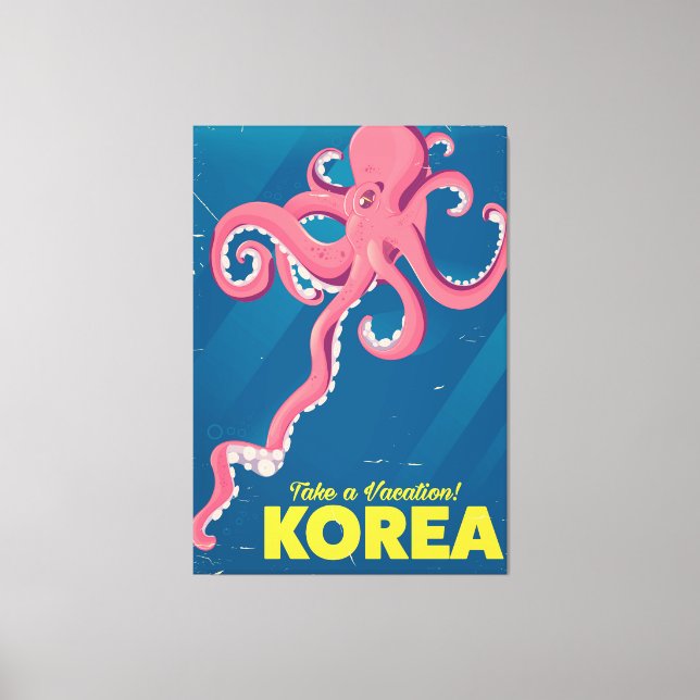 Impressão Em Tela Poster de férias da Coreia (Frente)