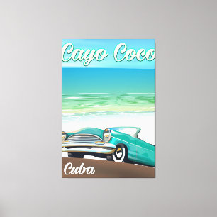 Impressão Em Tela Poster de férias de Cayo Coco