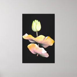 Impressão Em Tela Poster de Flor de Lotus Elegante, Prin de Arte Abs