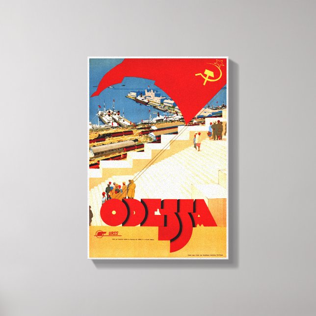 Impressão Em Tela Poster de Odessa da União Soviética Restaurada (Frente)