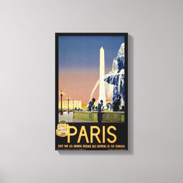Impressão Em Tela Poster de Paris restaurado (Frente)
