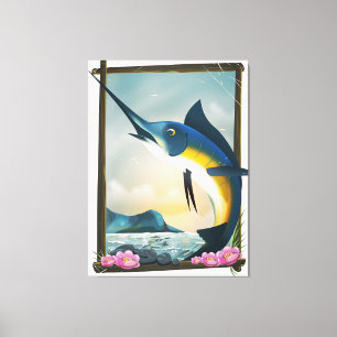Impressão Em Tela Poster de pesca